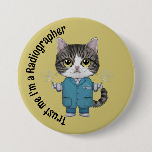 Radiographer, medical doctor, Radioligand Therapy 7.5 Cm Round Badge