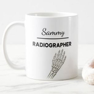 RADIOGRAPHER Personalised Name X-Ray Tech Gift Coffee Mug