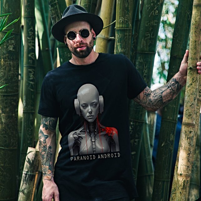 Radiohead's Paranoid Android - Futuristic Art T-Shirt (Creator Uploaded)
