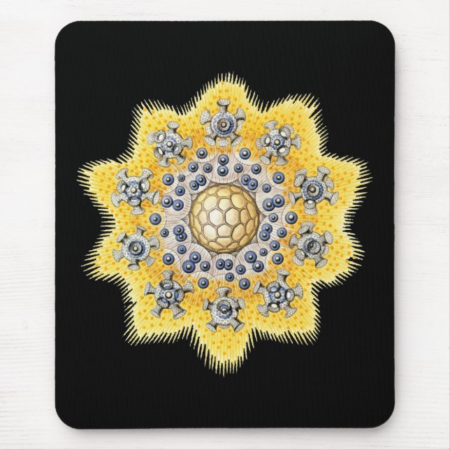 Radiolaria Mouse Mat (Front)
