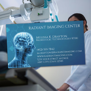 Radiologic Technologist Medical Imaging Business Card
