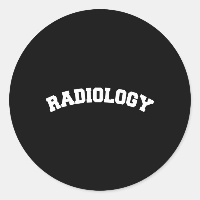 Radiologic Technologist Rad Tech Xray Classic Round Sticker (Front)