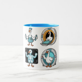 Radiologic Technologist Silly Goose , Funny X-Ray  Two-Tone Coffee Mug