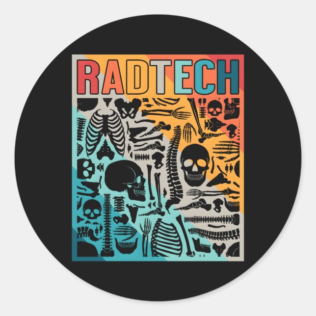 Radiologic Technologist X-Ray Mri Cat Scan Classic Round Sticker (Front)