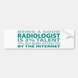 Radiologist 3% Talent Bumper Sticker