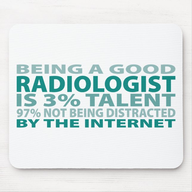 Radiologist 3% Talent Mouse Mat (Front)