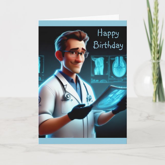 Radiologist Birthday Card (Front)
