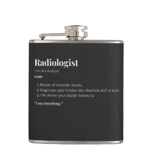 Radiologist Definition - Medical Gift -Scan Expert Hip Flask