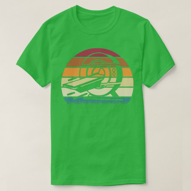 Radiologist Funny Radiology Gift Retro MRI Machine T-Shirt (Design Front)