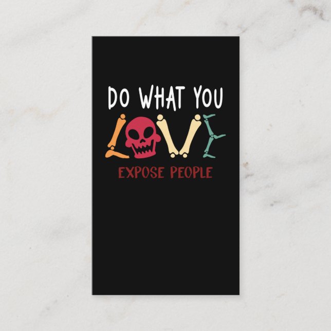 Radiologist Humour Skeleton Xray Funny Radiology Business Card (Front)