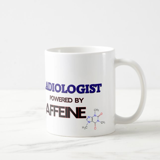 Radiologist Powered by caffeine Coffee Mug (Right)