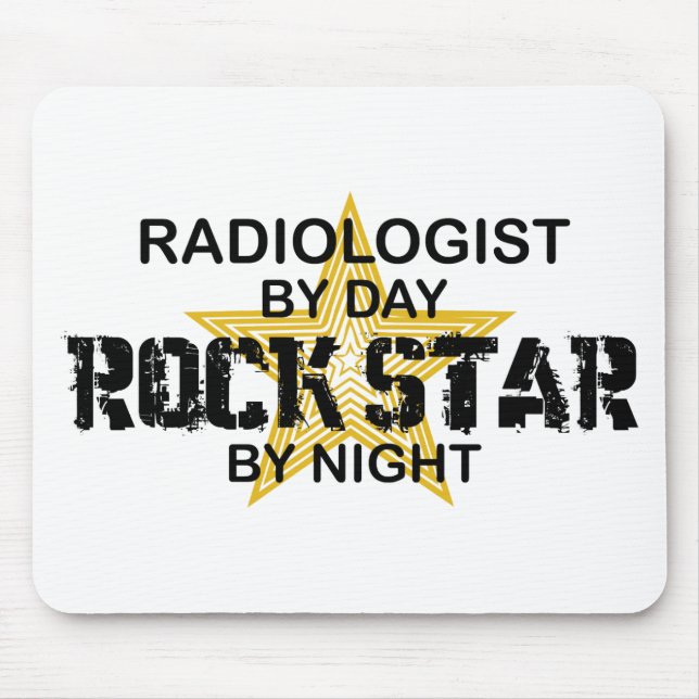 Radiologist Rock Star by Night Mouse Mat (Front)