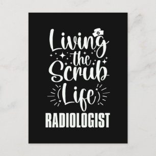 Radiologist Xray Radiology Rad Tech X-Ray X Ray Holiday Postcard