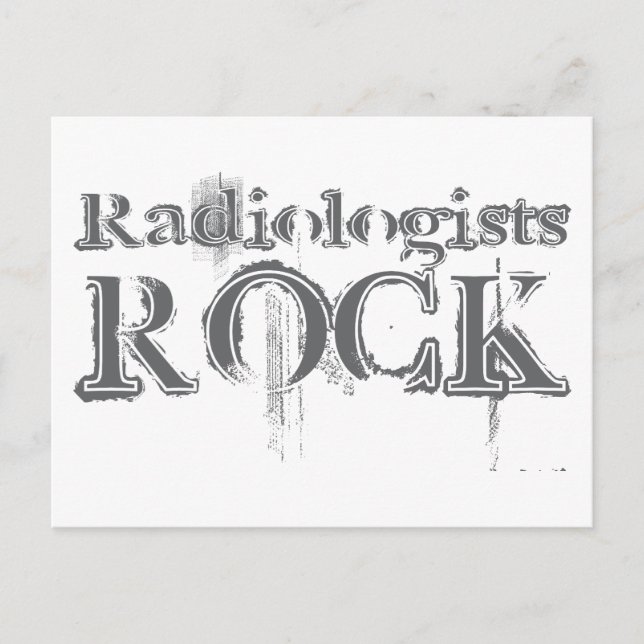 Radiologists Rock Postcard (Front)