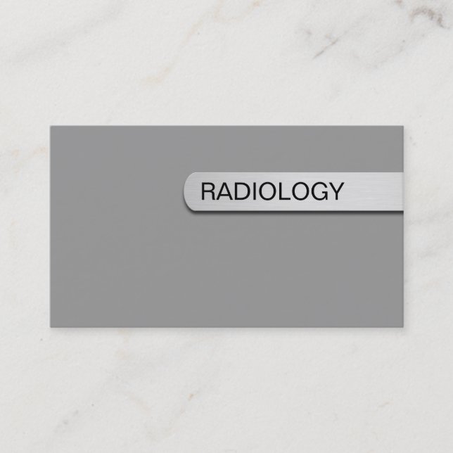 Radiology Business Cards (Front)