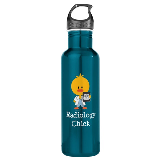 Radiology Chick 710 Ml Water Bottle (Front)