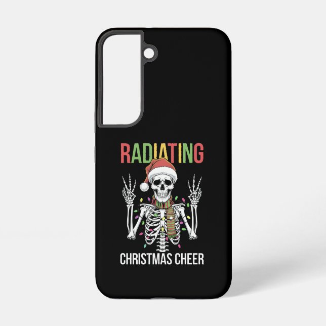 Radiology Christmas Santa Skeleton Xray Technician Samsung Galaxy S22 Case (Back)