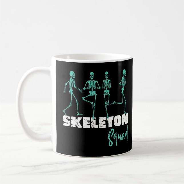 Radiology Department X Ray Tech Skeleton Squad  Coffee Mug (Left)