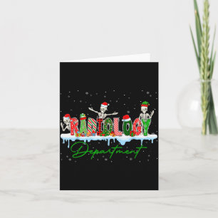 Radiology Department Xray Tech Ct Mri Merry Christ Card
