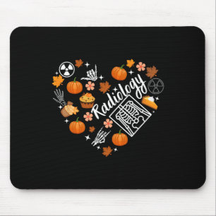 Radiology Fall Heart Xray Tech Autumn Pumpkin Than Mouse Mat