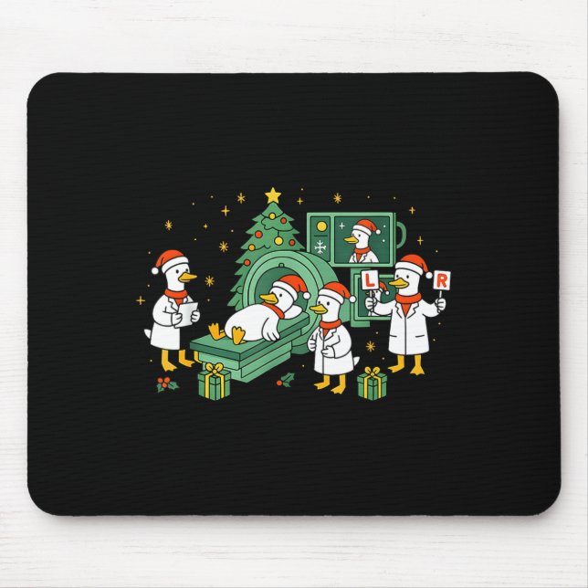Radiology Funny Goose Ct Scan Christmas Xray Nurse Mouse Mat (Front)