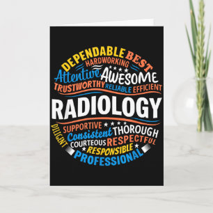 Radiology Funny Rad Tech Week Appreciation Radiolo Card