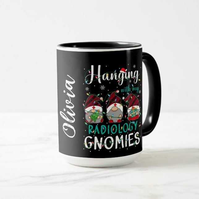 Radiology Gnomies Christmas Mug (Front Right)