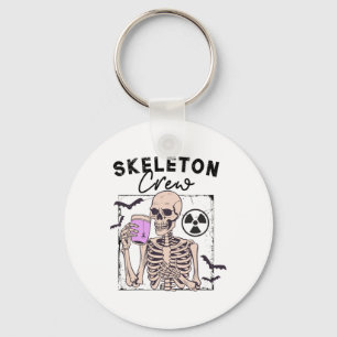 Radiology Halloween Xray Tech Skeleton Coffee Crew Key Ring