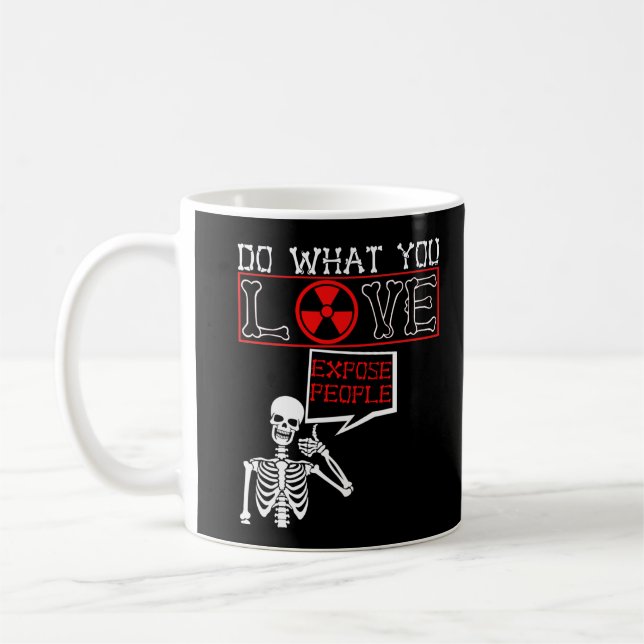 Radiology Humor Skeleton Xray Radiologist Coffee Mug (Left)