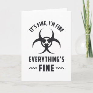 Radiology It's Fine I'm Fine Everything's Fine Card