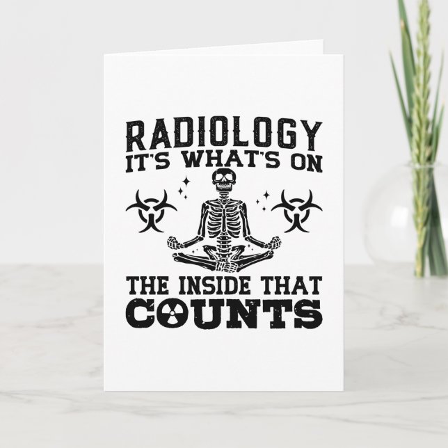 Radiology It's What's On The Technologist Xray Card (Front)