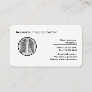 Radiology Medical Imaging Business Cards