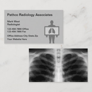 Radiology Medical Imaging Editable Business Cards