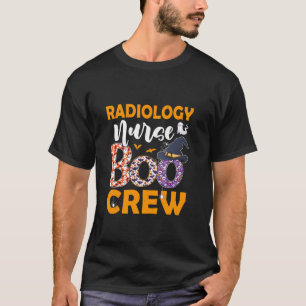 Radiology Nurse Boo Crew Spooky Boo Ghost Hallowee T-Shirt