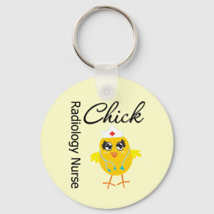 Radiology Nurse Chick v1 Key Ring
