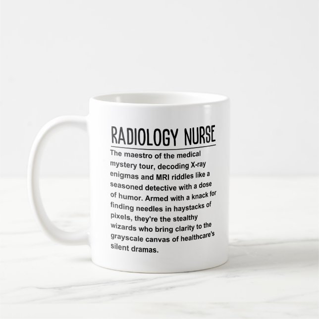 Radiology nurse coffee mug (Left)