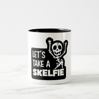 Radiology Pun Let's Take A Skelfie Coffee Mug