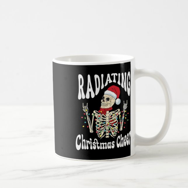 Radiology Radiating Christmas Cheer X-ray Rad Tech Coffee Mug (Right)