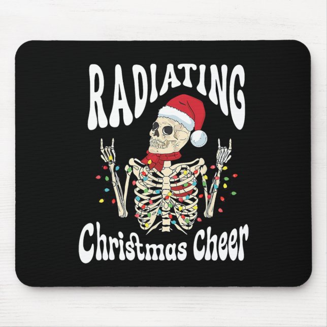 Radiology Radiating Christmas Cheer X-ray Rad Tech Mouse Mat (Front)