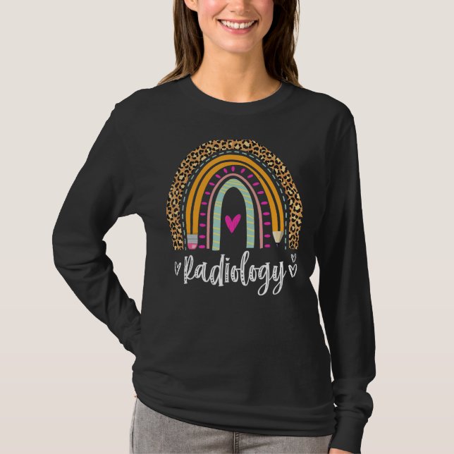 Radiology Rainbow X Ray Tech T-Shirt (Front)