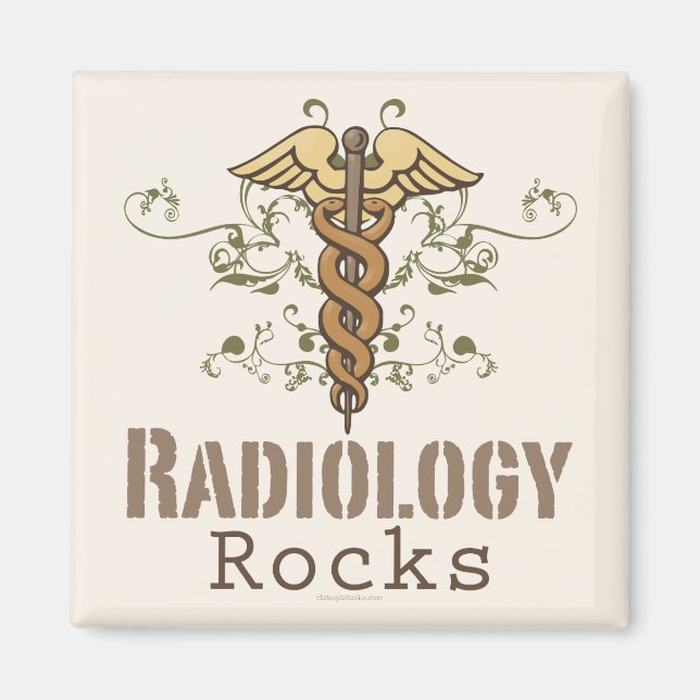 Radiology Rocks Magnet (Front)