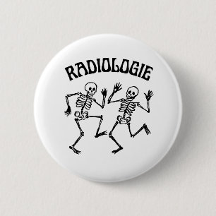 Radiology Skeleton Dance Vintage Humor 6 Cm Round Badge