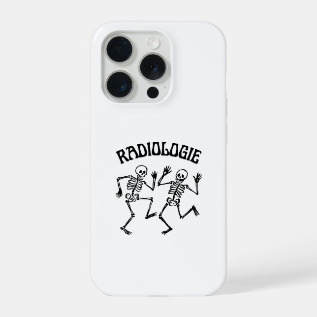 Radiology Skeleton Dance Vintage Humour iPhone Case (Back)