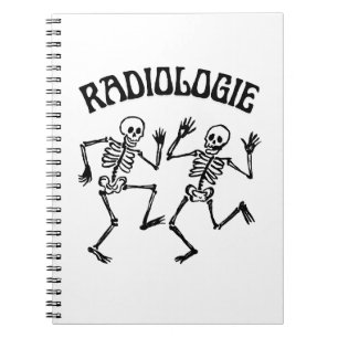 Radiology Skeleton Dance Vintage Humour Notebook