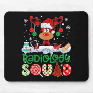 Radiology Squad Nurse Reindeer Buffalo Red Plaid C Mouse Mat