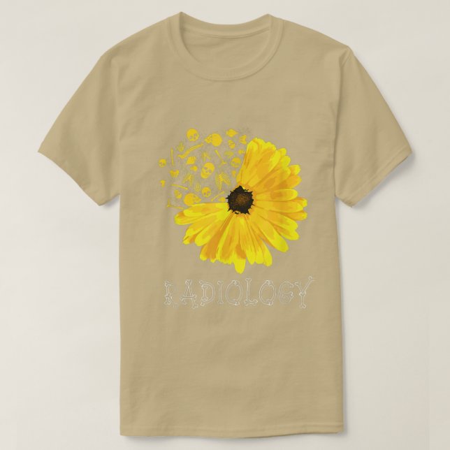Radiology SunFlower Tech Radiologist XRay Radiogra T-Shirt (Design Front)