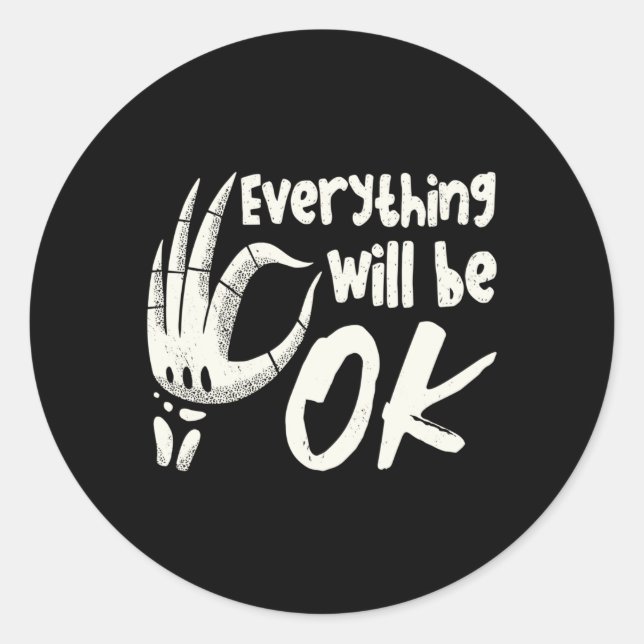 Radiology Tech Everything Will Be Ok Technologist Classic Round Sticker (Front)