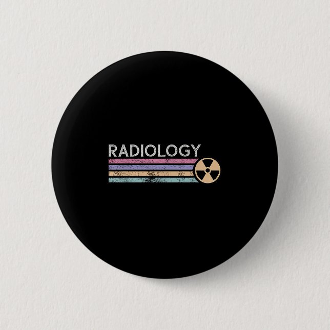 Radiology Tech Future Radiologist X-ray Tech Skele 6 Cm Round Badge (Front)