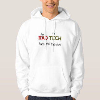 Radiology Tech Hoodie "Runs With Radiation"