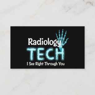 Radiology Tech Humour X Ray Business Card